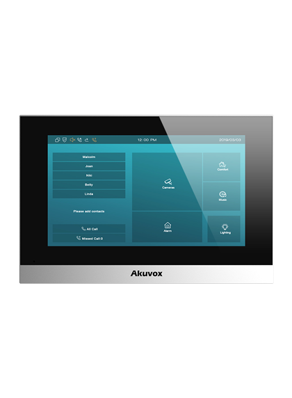 C313S-White-2W Akuvox Indoor Monitor (2-Wire, White)