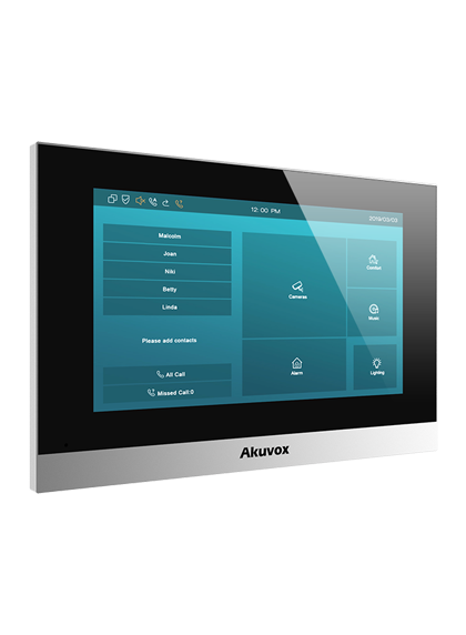 C313S-White-2W Akuvox Indoor Monitor (2-Wire, White)
