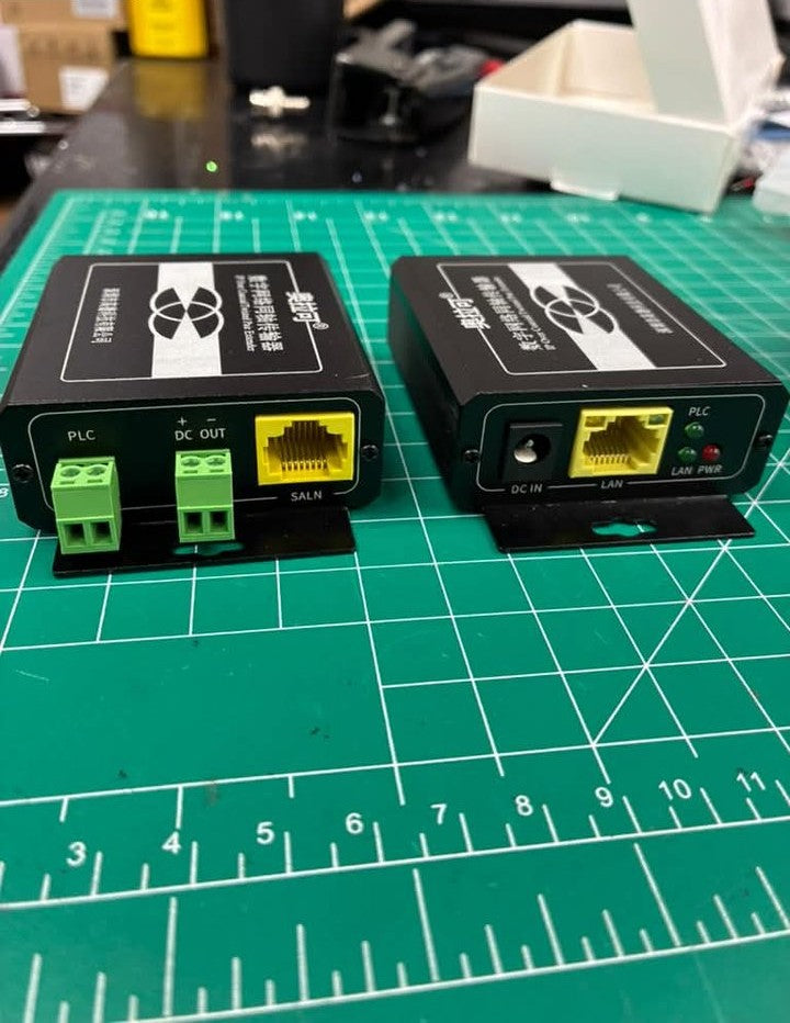OR-705CP ports - camera end PLC + DC OUT + LAN, switch end DC IN + LAN