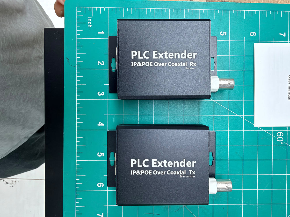 OTK-POE-COX top view, Rx receiver and Tx transmitter