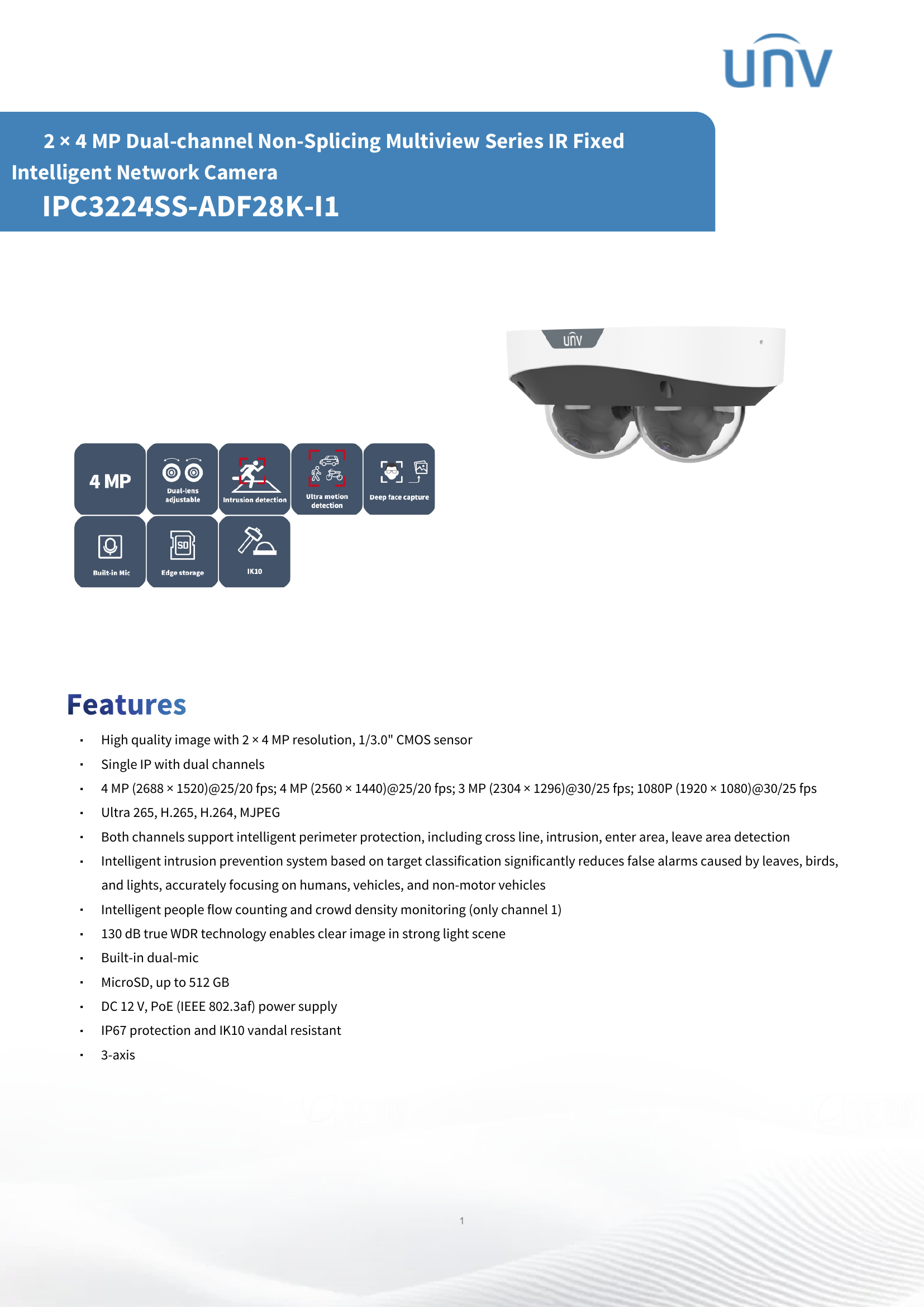 SmartSense 2.0 Dual-Lens AI 2×4MP