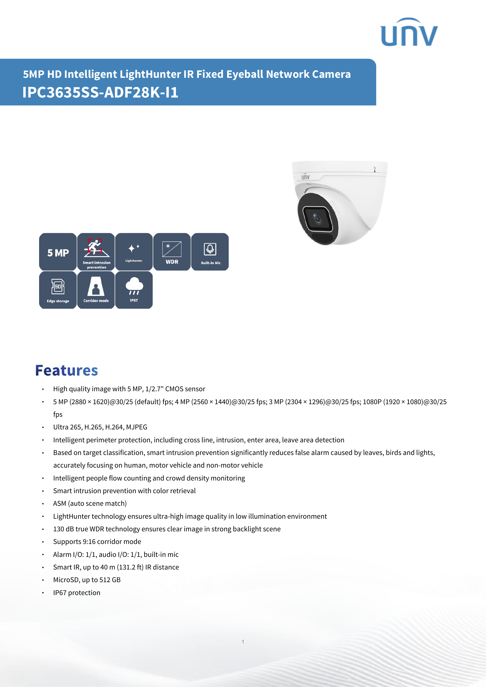 SmartSense 2.0 Fixed 5MP
