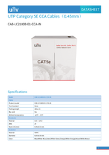 Load image into Gallery viewer, 1000 ft Cat5e UTP Solid Cable – Black, 24 AWG, 350 MHz