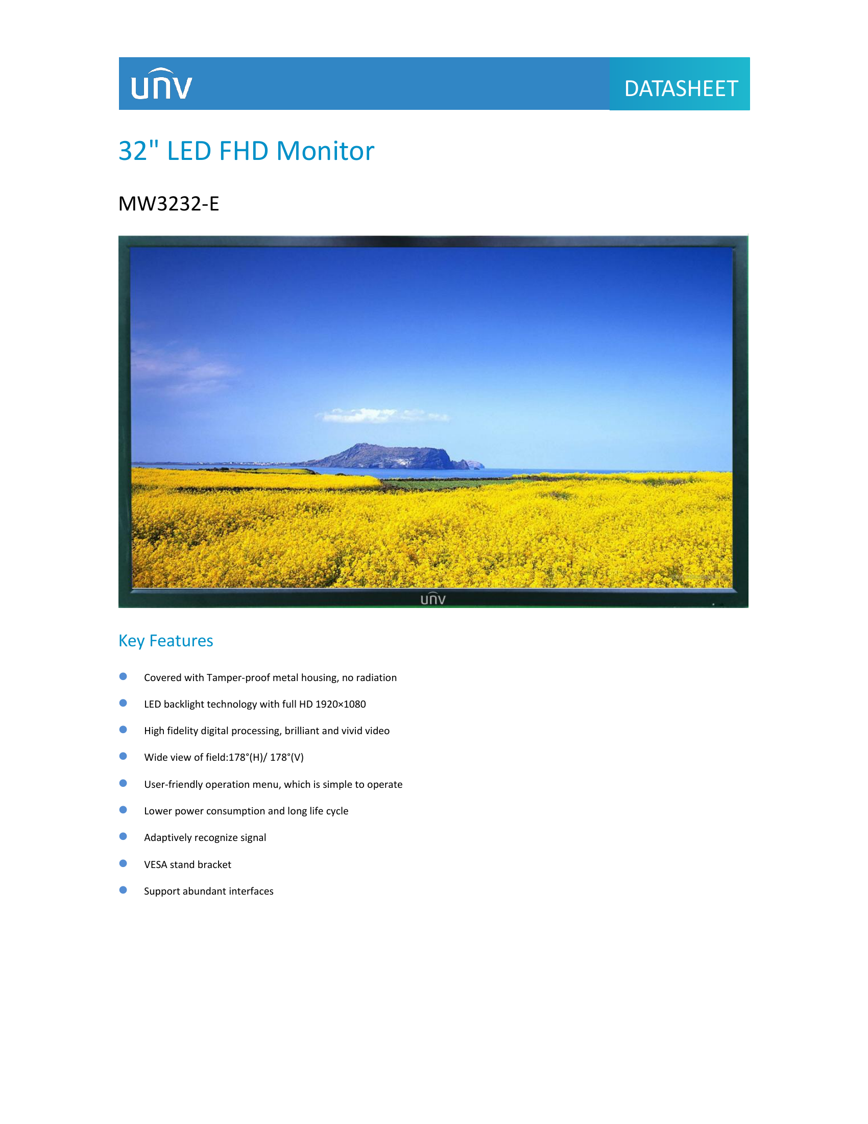 32"  LCD Monitor
