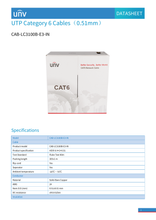 Load image into Gallery viewer, 1000 ft Cat6e UTP Solid Cable – White, 600 MHz