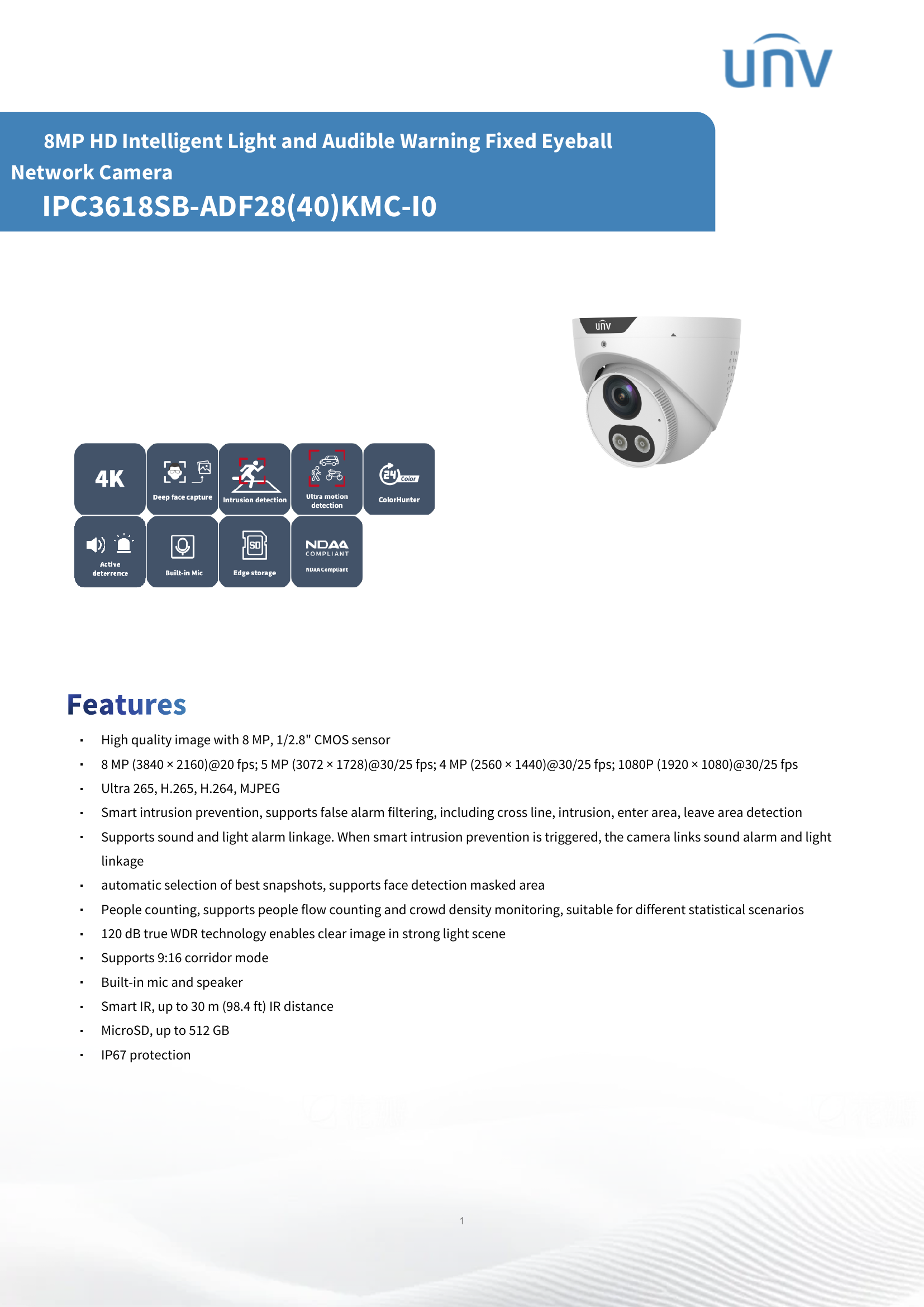 Tri-Guard Active Deterrence Ultra-HD 8MP