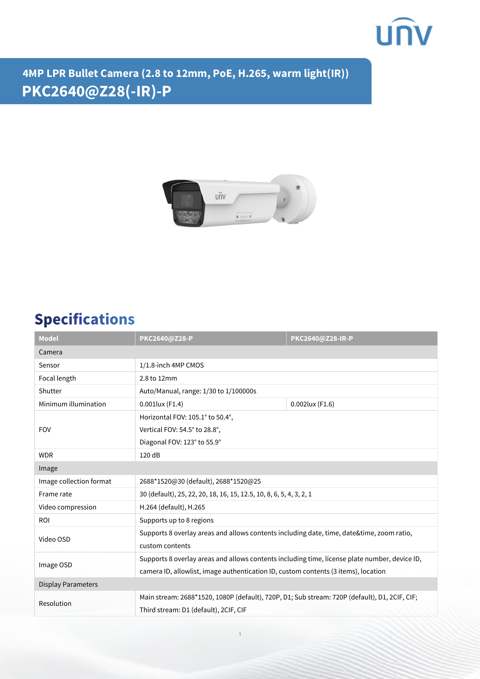 LPR Long-Range IR 4MP