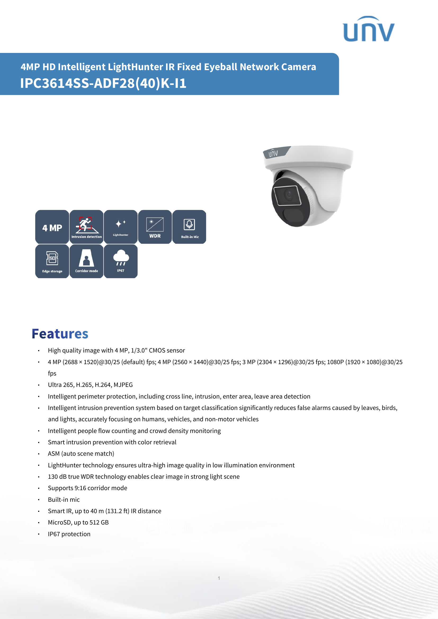 SmartSense 2.0 Fixed 4MP