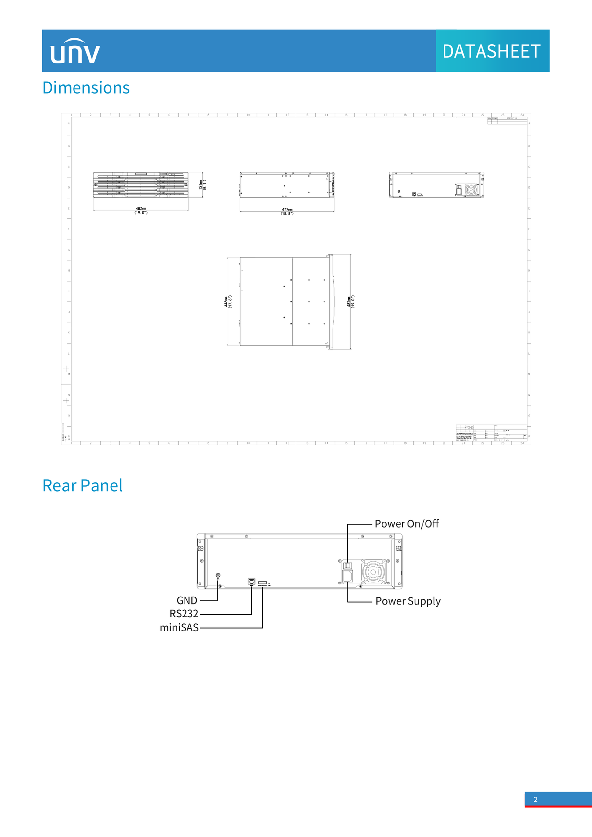 DEU1016-B 16 HDDs 3U Disk Enclosure