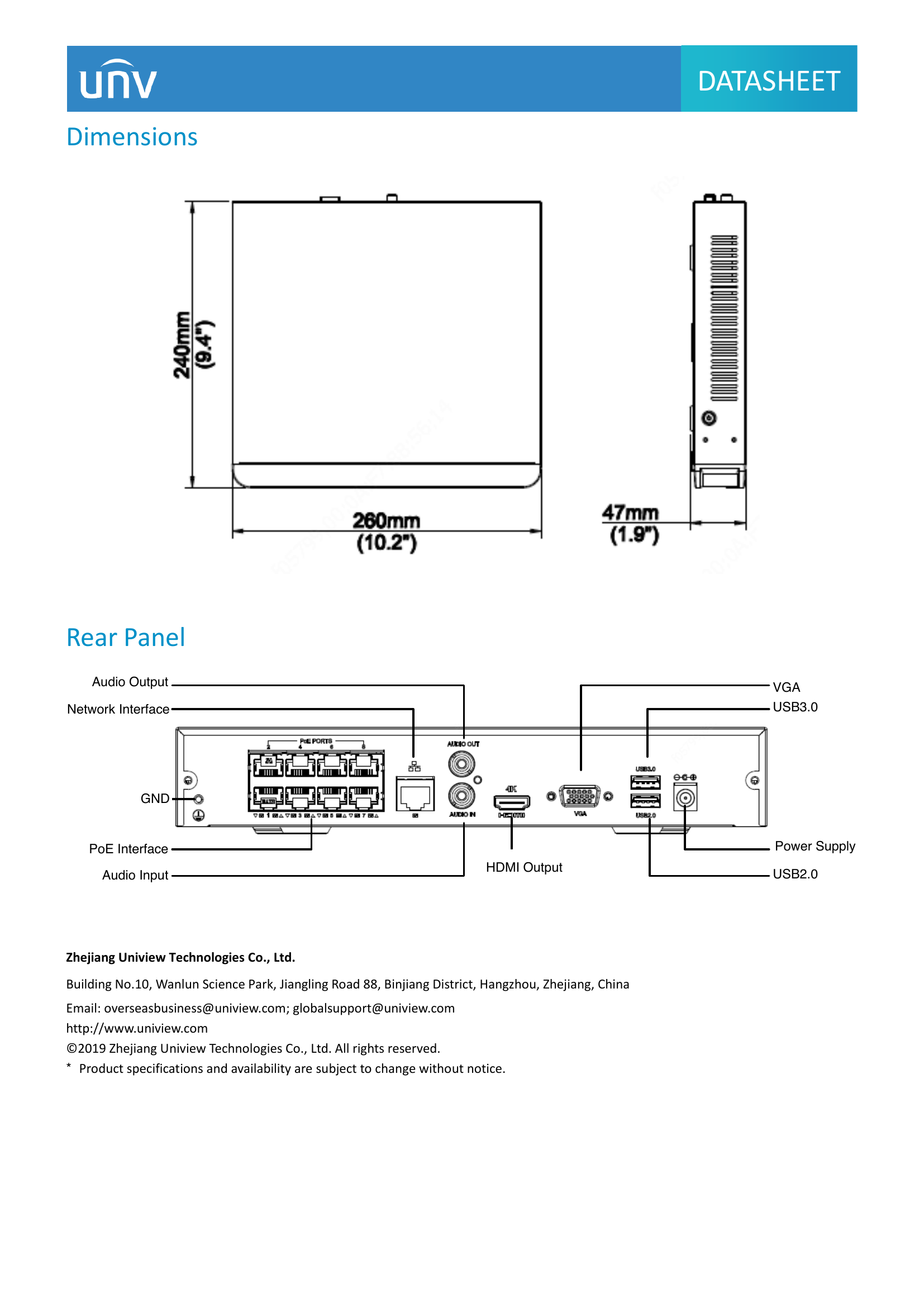 NVR301-08X-P8 8-Channel Compact PoE NVR