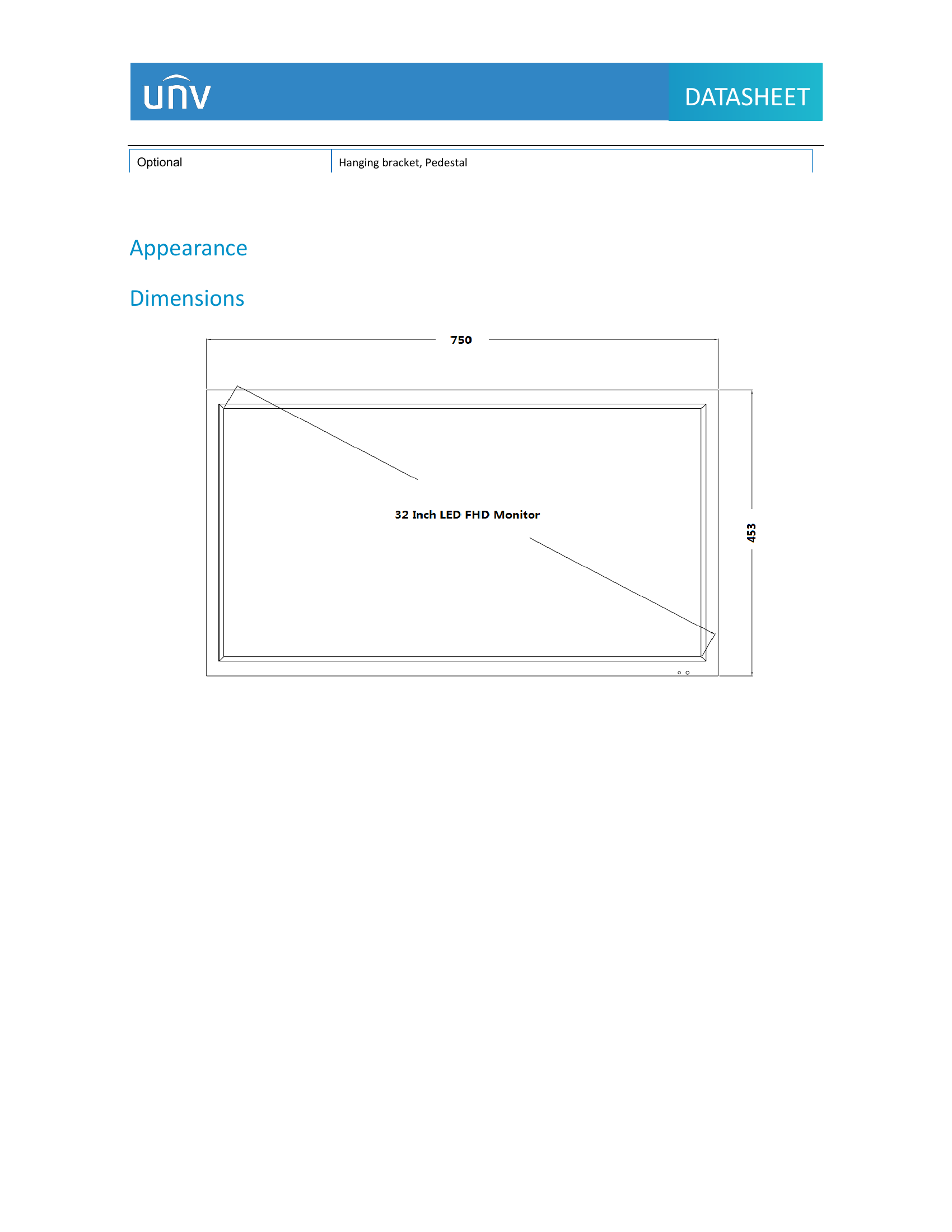 32"  LCD Monitor