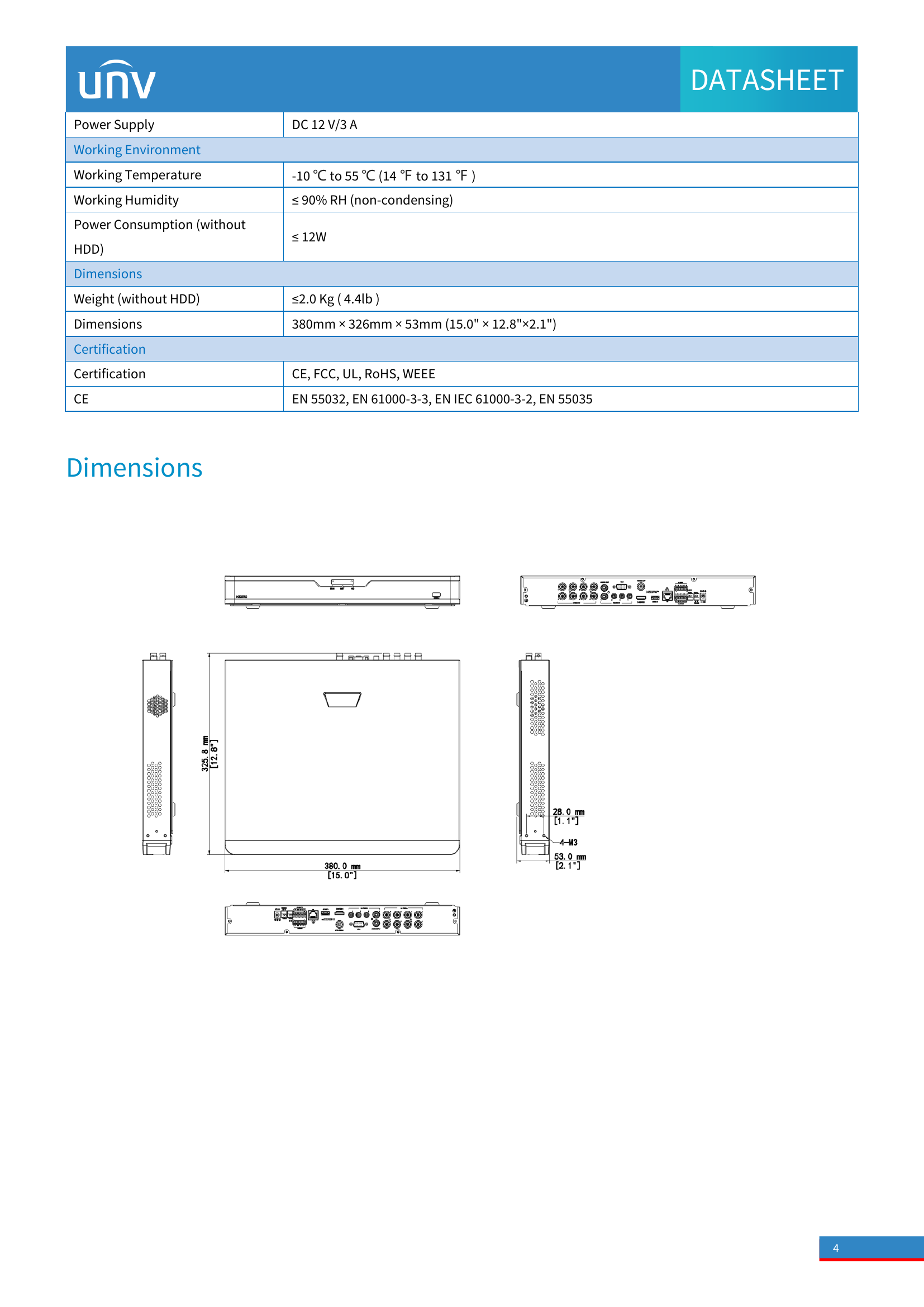 XVR302‑08U3 • 8‑Channel Hybrid DVR
