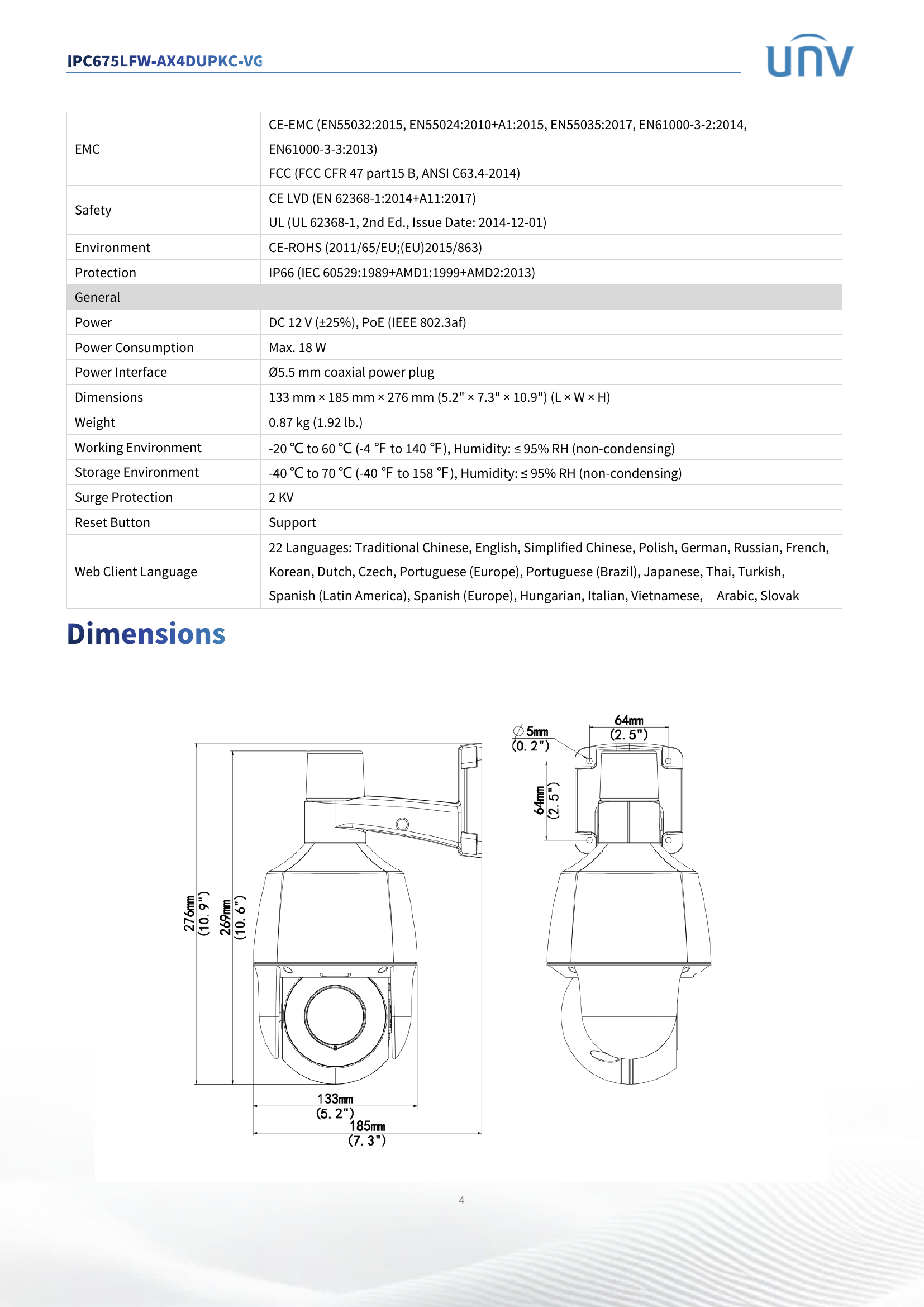 IPC675LFW-AX4DUPKC-VG 3" PTZ Active Deterrence 5MP