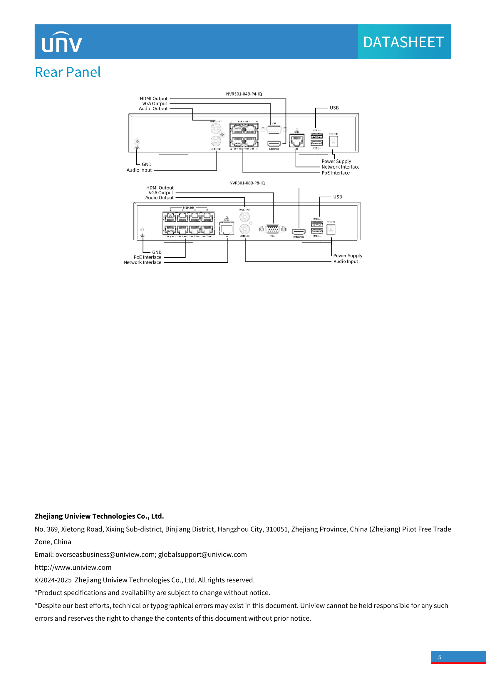 NVR301‑04B‑P4‑IQ • 4‑Channel PoE NVR