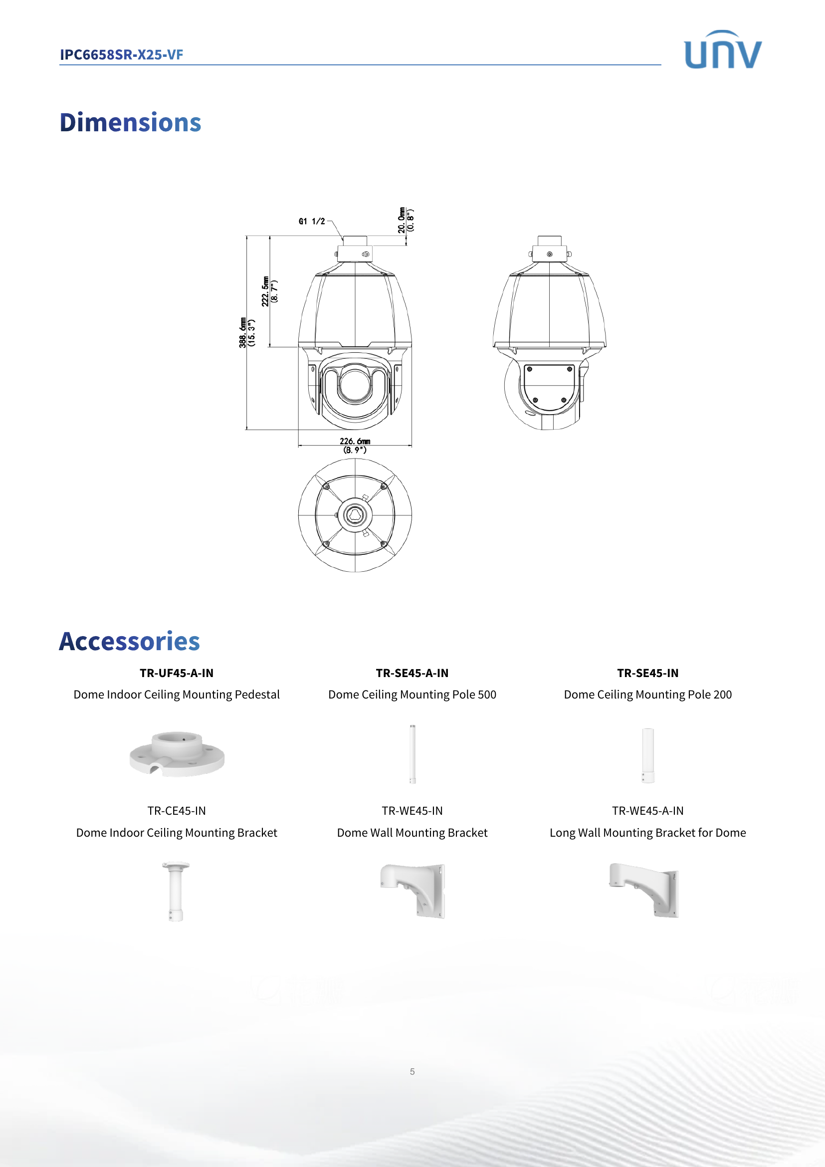 IPC6685SR-X25-VF 6" PTZ 8MP