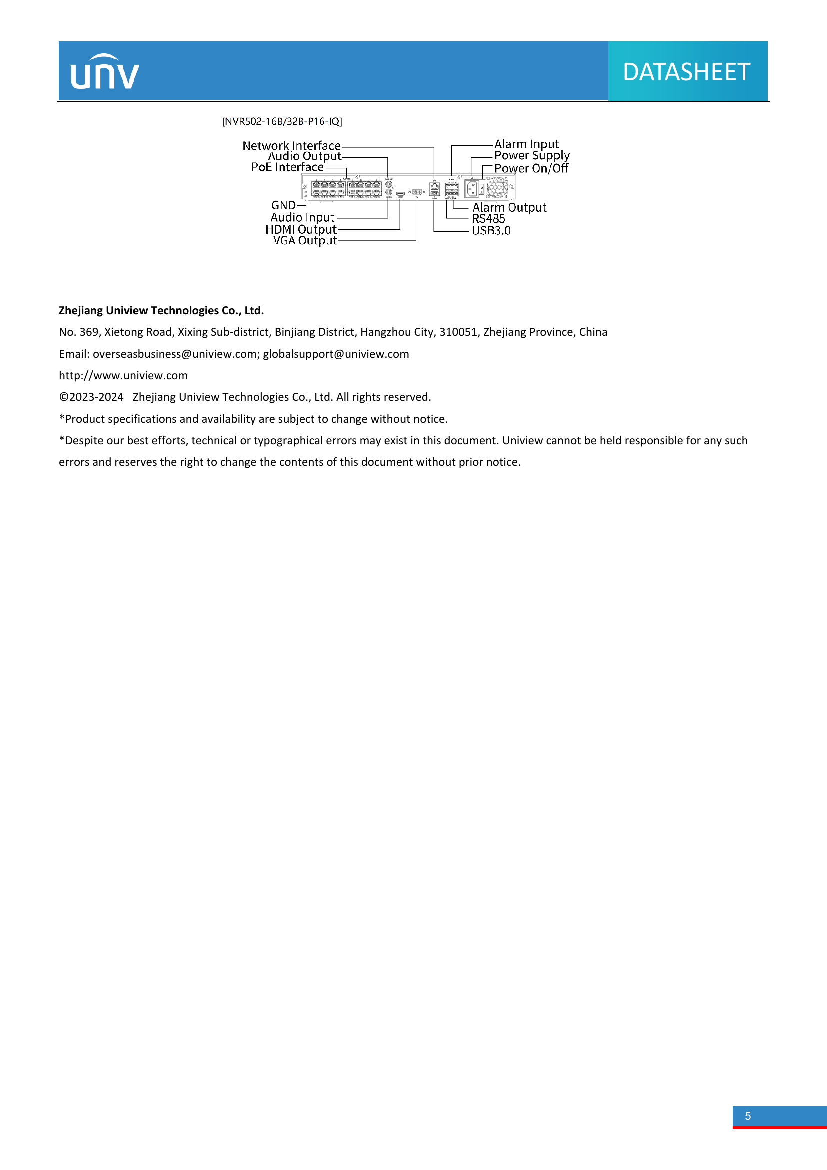 NVR502-16B-IQ 16-Channel Intelligent 4K NVR