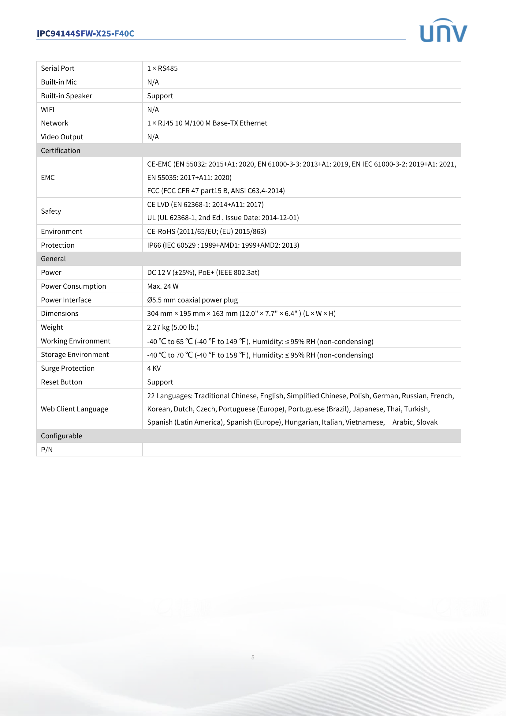 IPC9414SFW-X25-F40C 4" Dual-Lens PTZ