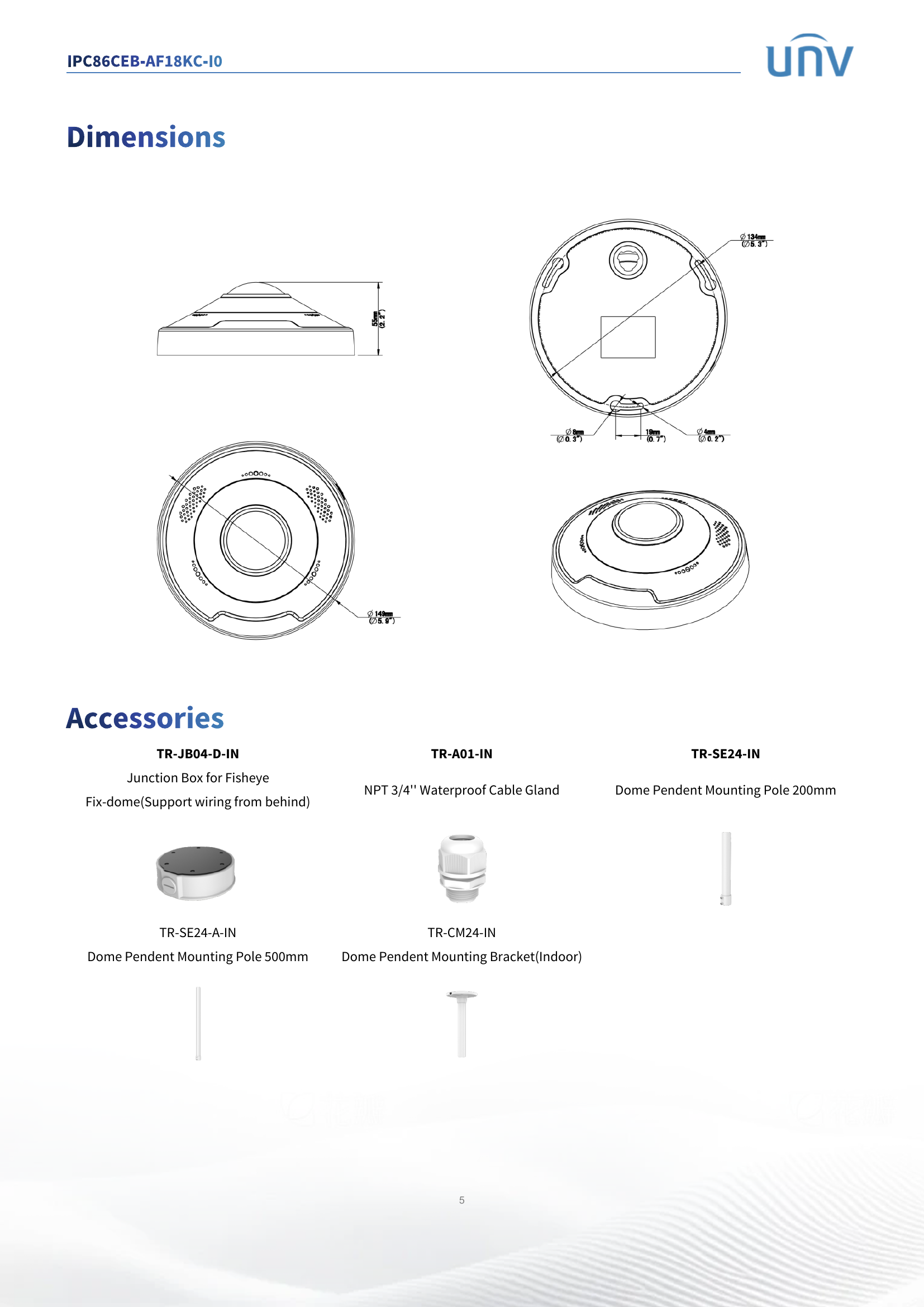 Fisheye 360° AI 12MP
