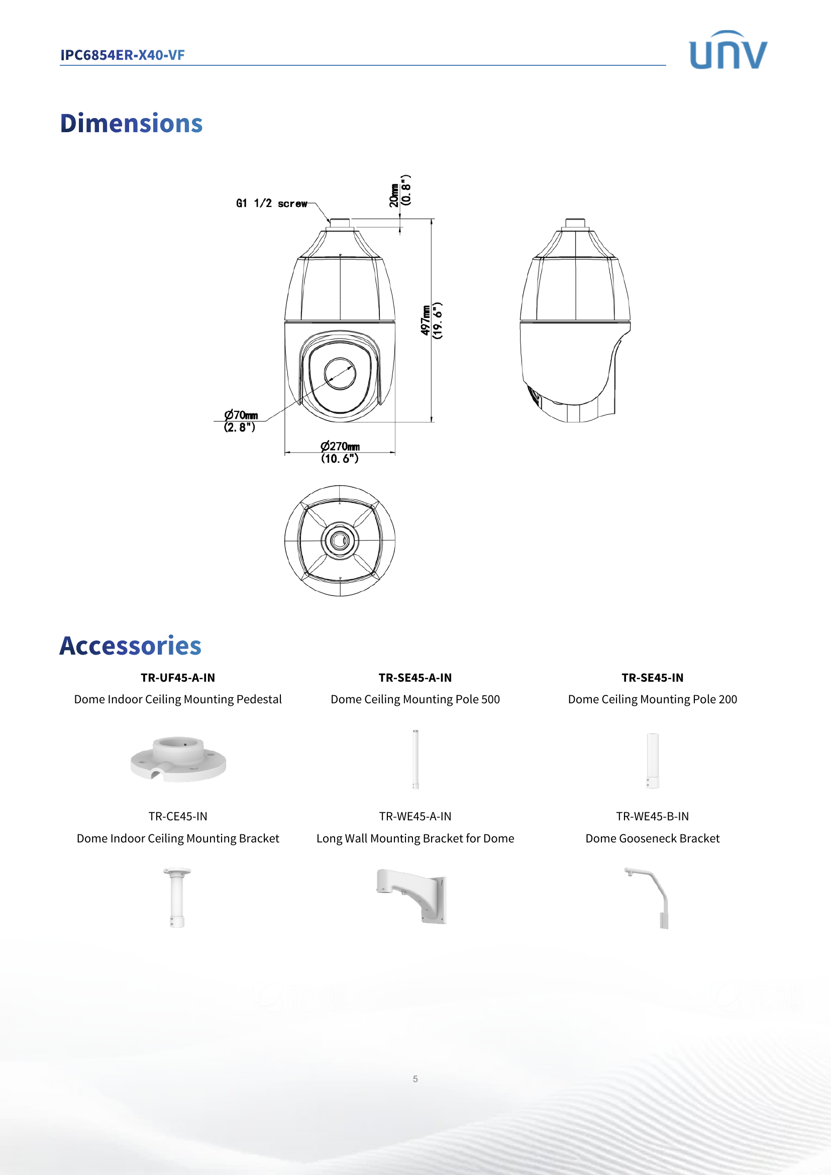 IPC6854ER-X40-VF 8" PTZ 4MP