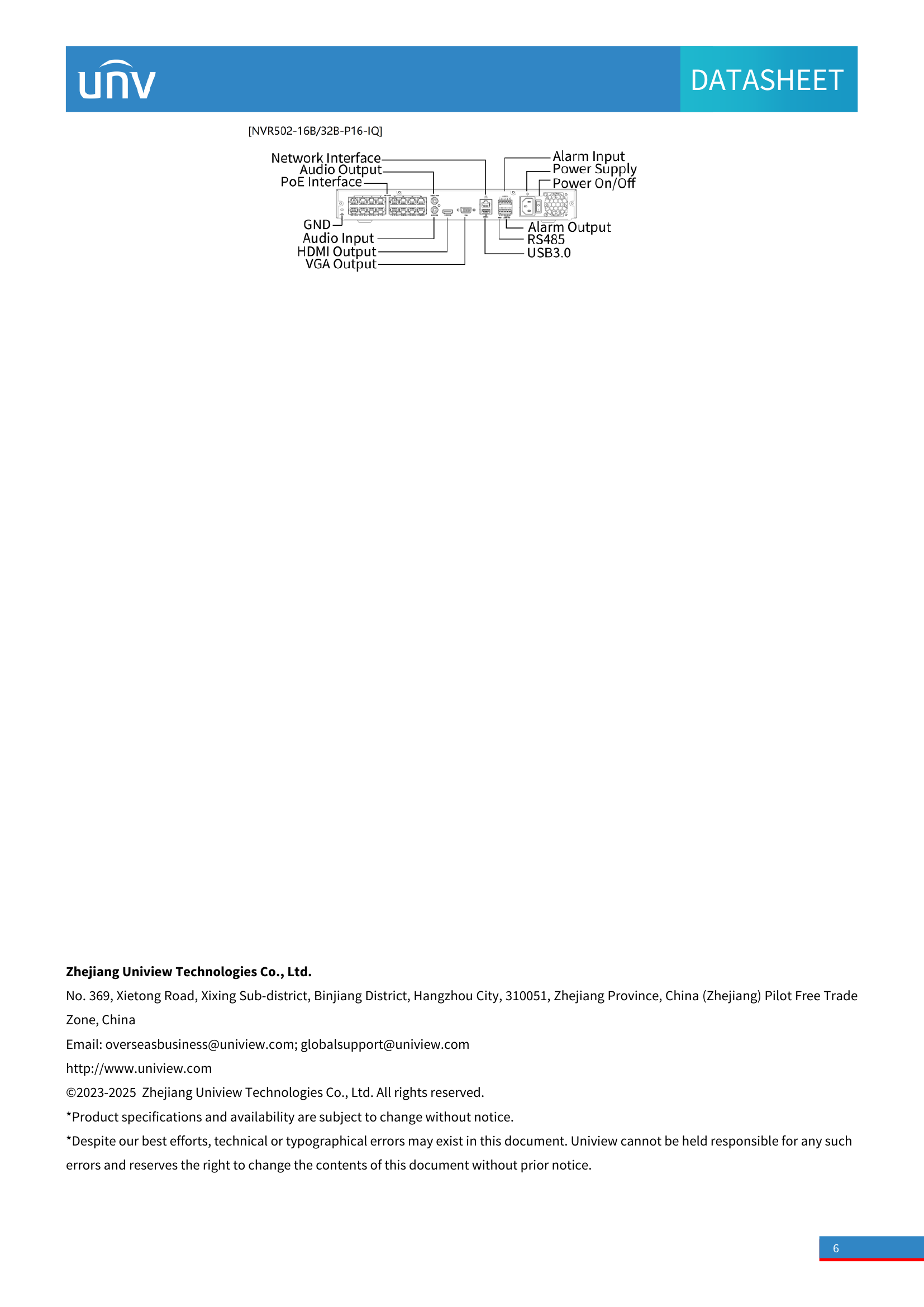 NVR502‑32B‑P16‑IQ • 32‑Channel 16 PoE NVR
