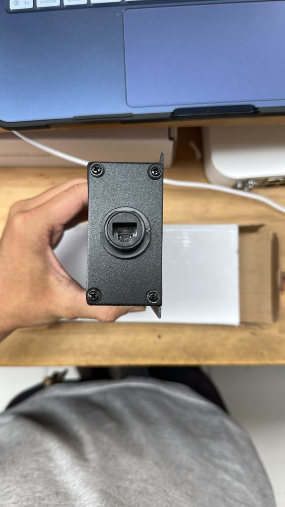 Waterproof RJ45 input port