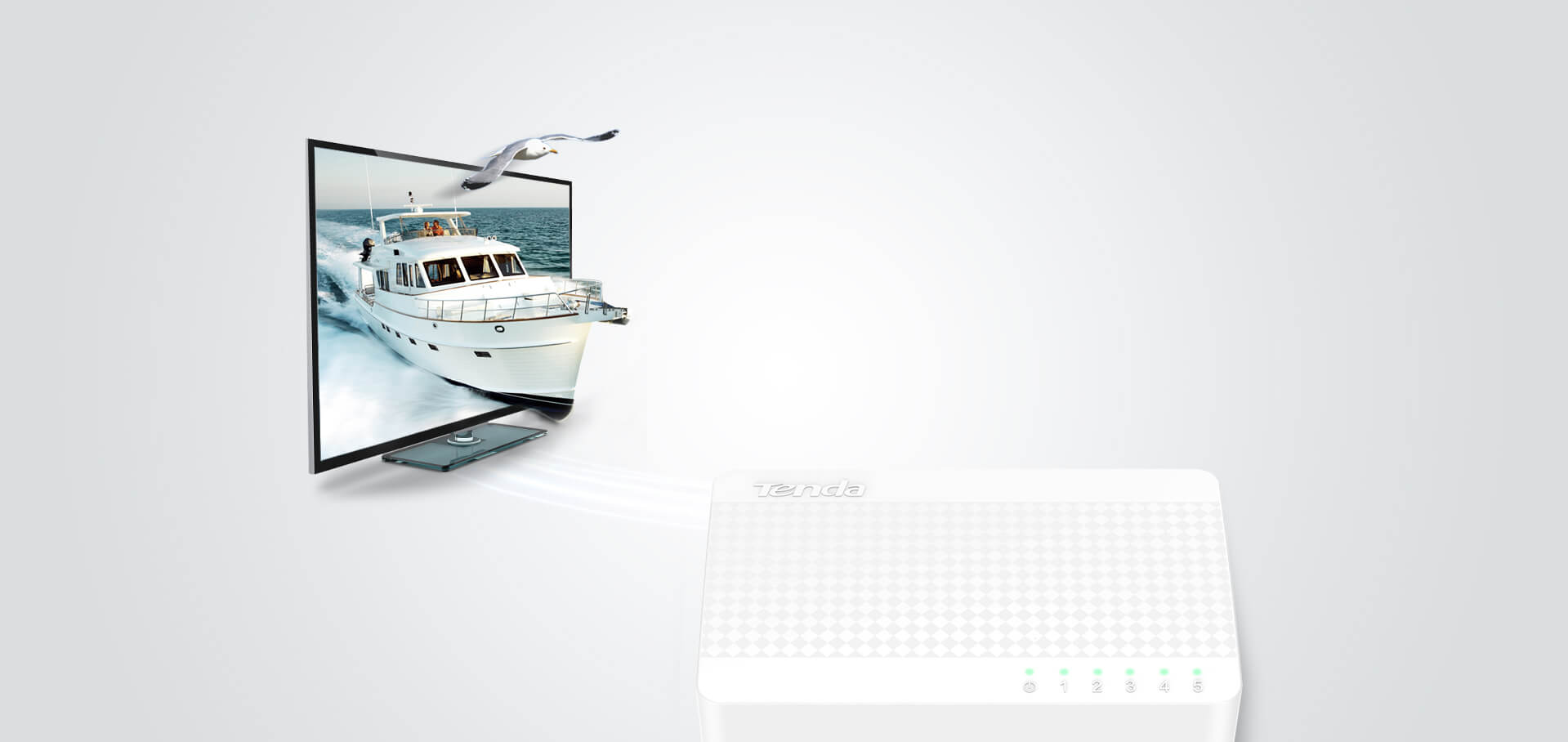 Tenda S105 5‑Port 10/100M Desktop Switch