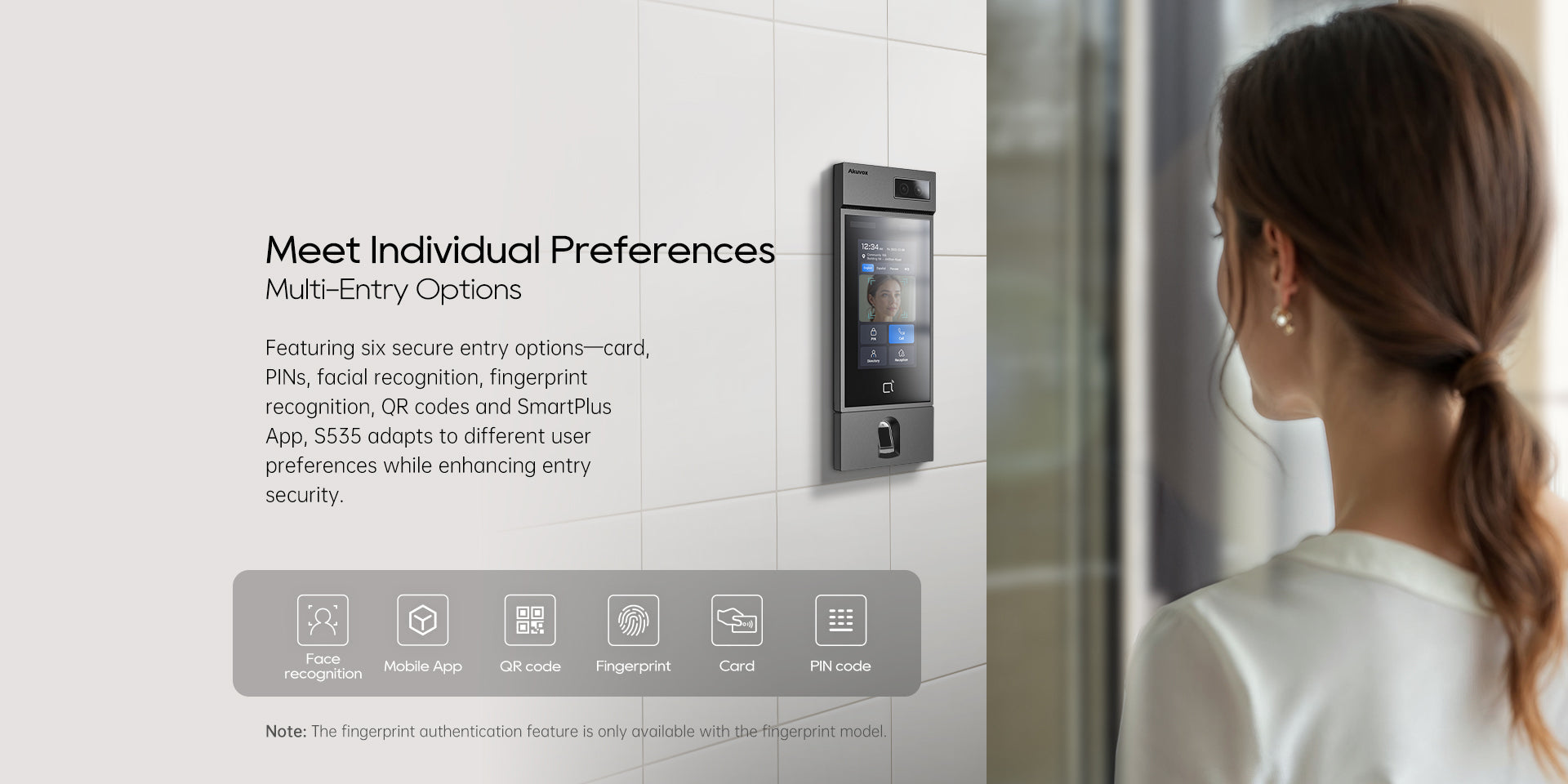 Six secure entry options