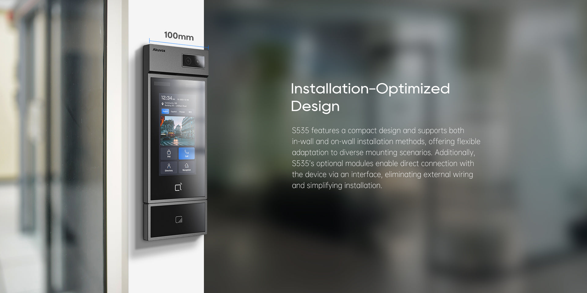 Installation-optimized in-wall and on-wall design