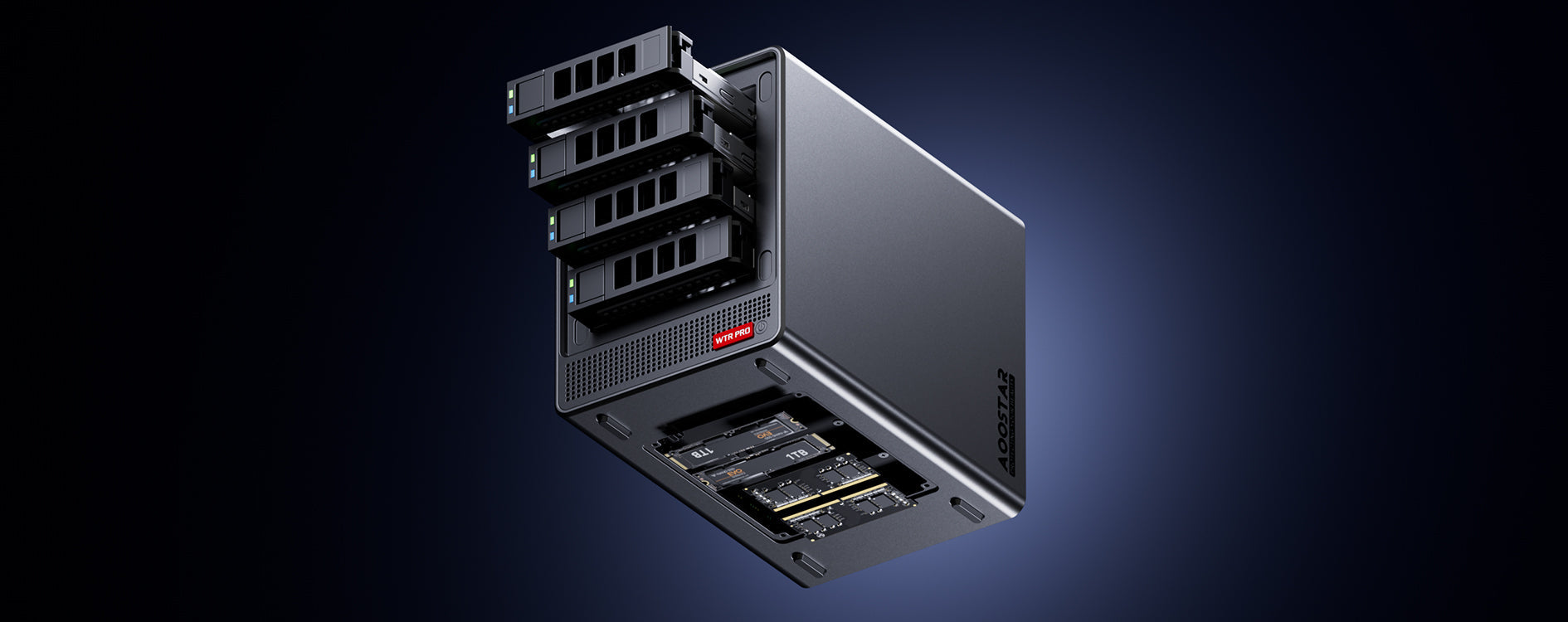64-Channel DW Spectrum Server — Drive bays with disks