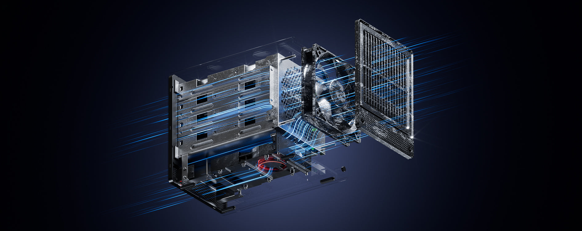 64-Channel DW Spectrum Server — Internal cooling design