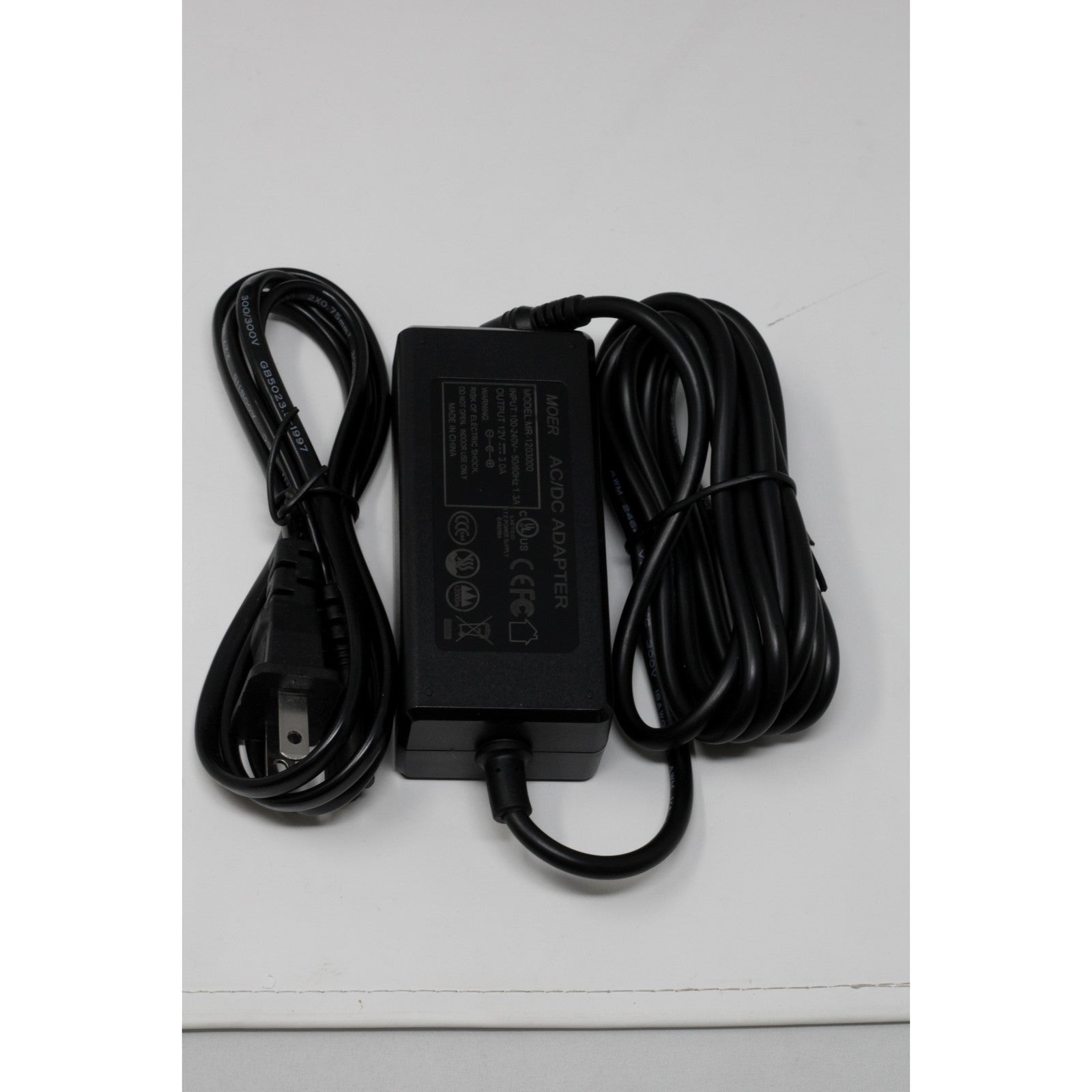 Included DC 12V power adapter
