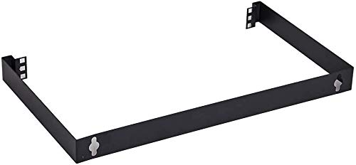 Kenuco 19 Inch Hinged Wall Mount Bracket Network Equipment Rack Electrostatic Powder Coated 16 Gauge Steel Hinged Wall Mount Bracket