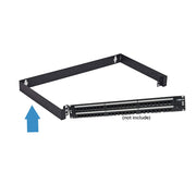 Kenuco 19 Inch Hinged Wall Mount Bracket Network Equipment Rack Electrostatic Powder Coated 16 Gauge Steel Hinged Wall Mount Bracket