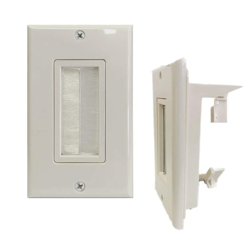 Kenuco 1/2/4 Port Keystone Wall Plate with Low Voltage Mounting Bracket Built-in