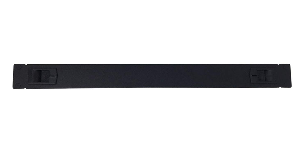 KENUCO Toolless Rackmount Space Spacer Blank Rack Mount Filler Panel for IT Racks and Cabinets, Solid Black, 19