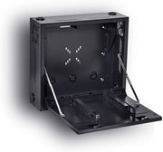 Kenuco Heavy Duty 16 Gauge Steel DVR Security Lockbox with Fan and Swing Open Top (24'' x 24'' x 8'' Black)