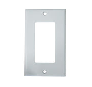 Kenuco White Gang Decora/GFCI Wall Plate, Standard Size, Thermoplastic Nylon, Device Mount | Pack of 10